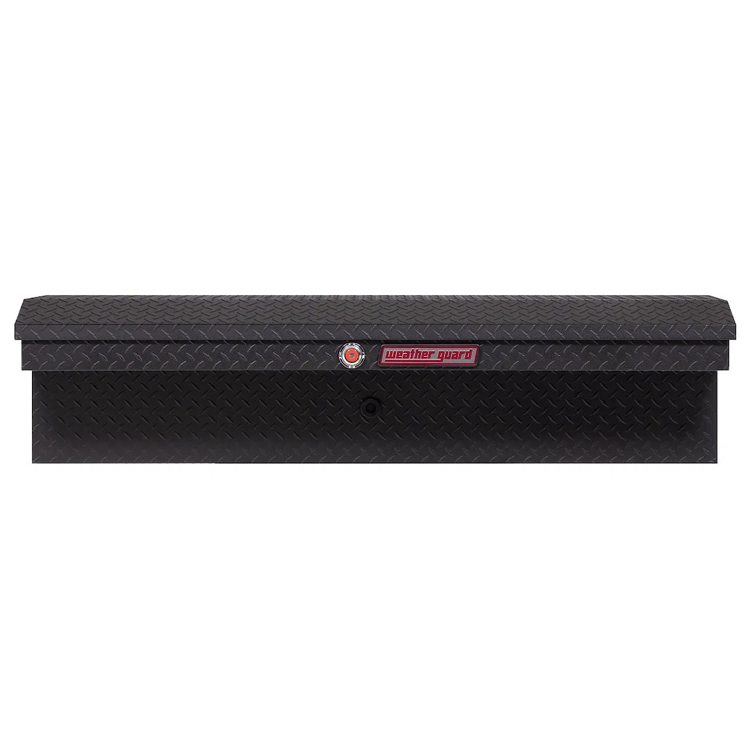 178-52-03 – WEATHERGUARD Tool Box, Side Mount Single Lid Powder Coated Textured Matte Black Aluminum 56-1/4 Inch Leng...